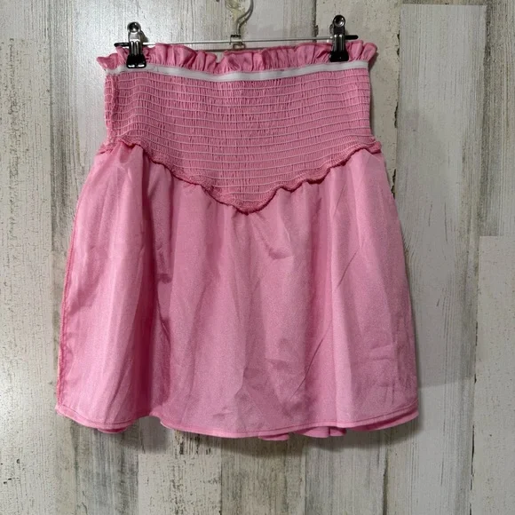 SHEIN Mod Pink Ruffled Mini Skirt NEW - Picture 10 of 12